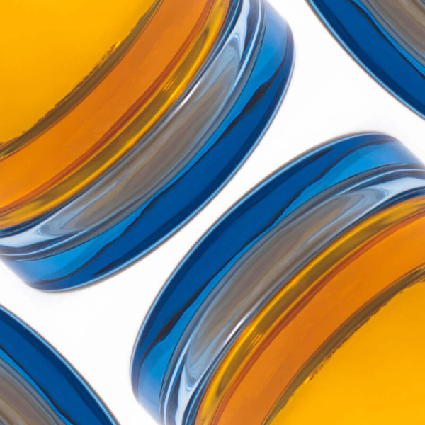 Paul Smith Duftkerze Daydreamer, Glasgefäss, gelb-blau, style